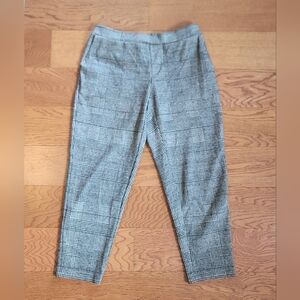 Banana Republic Hayden Pants Black Houndstooth Plaid Size 0P